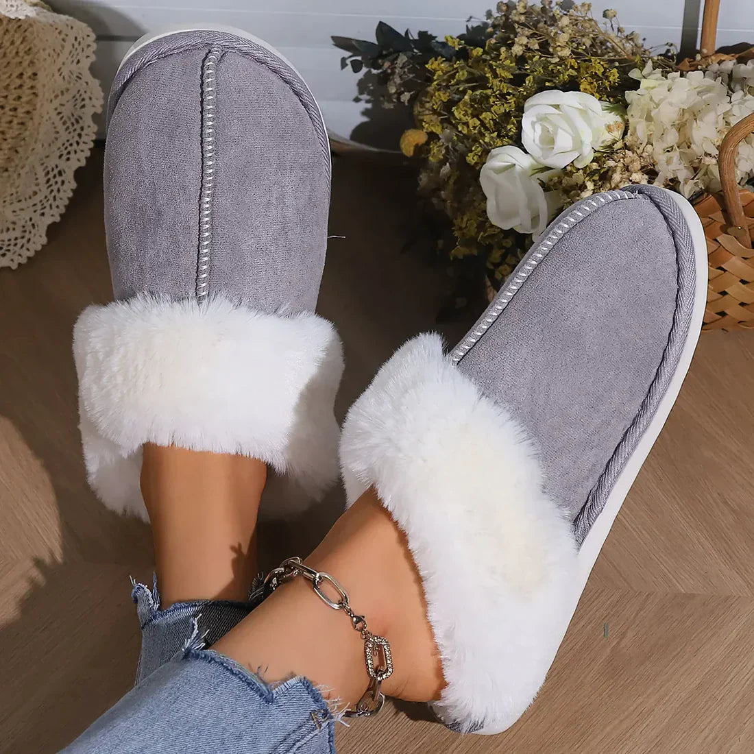 Leonie™ | Pantoufles d’hiver luxueuses pour femmes -(Jusqu'à -25 °C)