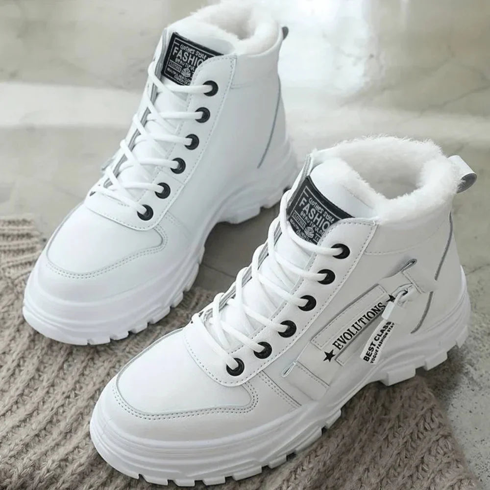 FROST | Bottes d'hiver blanches avec doublure en fourrure – Au chaud toute la journée