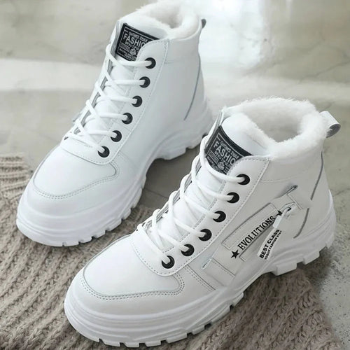FROST | Bottes d'hiver blanches avec doublure en fourrure – Au chaud toute la journée
