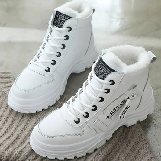 FROST | Bottes d'hiver blanches avec doublure en fourrure – Au chaud toute la journée