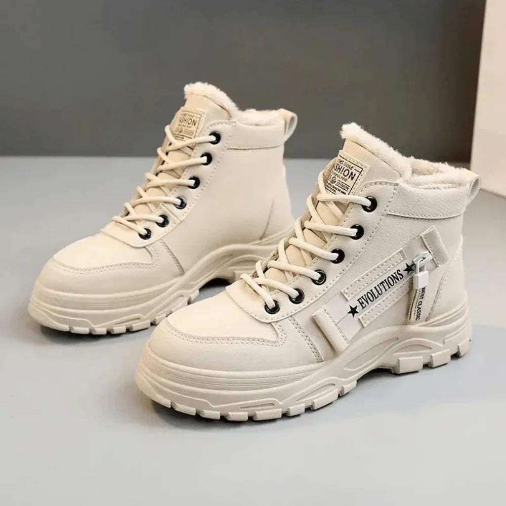 FROST | Bottes d'hiver blanches avec doublure en fourrure – Au chaud toute la journée