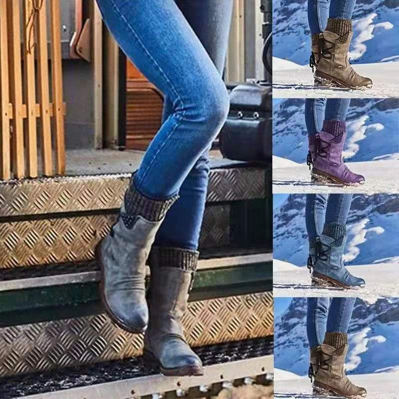 Bottes mi-mollet d'hiver pour femmes - Snobo