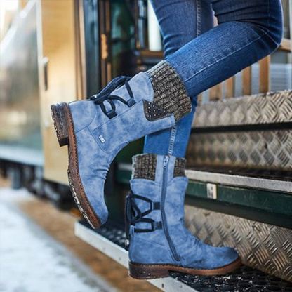 Bottes mi-mollet d'hiver pour femmes - Snobo