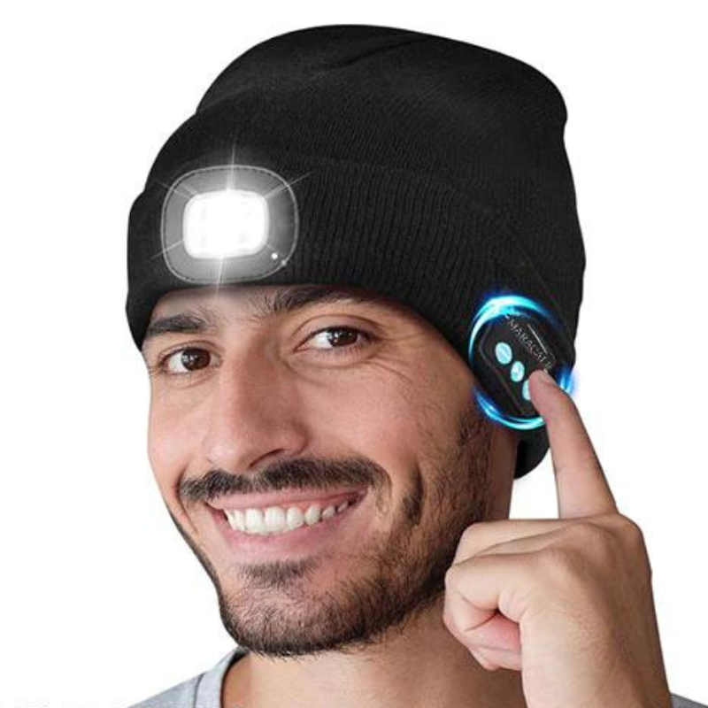 Bonnet d’hiver 3 en 1 - smarthood (avec musique Bluetooth intégré)