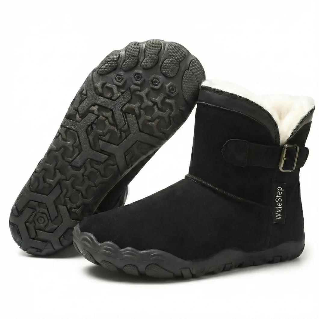 Nordly - Chaussures minimalistes ergonomiques doublées de fourrure pour femmes