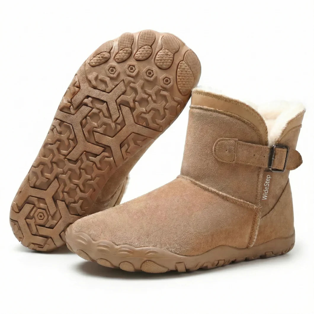 Nordly - Chaussures minimalistes ergonomiques doublées de fourrure pour femmes