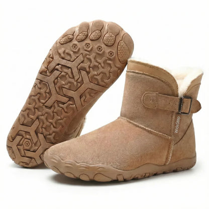 Nordly - Chaussures minimalistes ergonomiques doublées de fourrure pour femmes