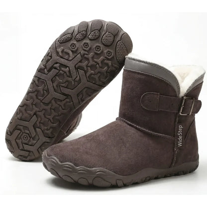 Nordly - Chaussures minimalistes ergonomiques doublées de fourrure pour femmes