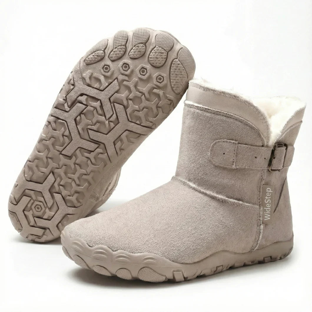 Nordly - Chaussures minimalistes ergonomiques doublées de fourrure pour femmes