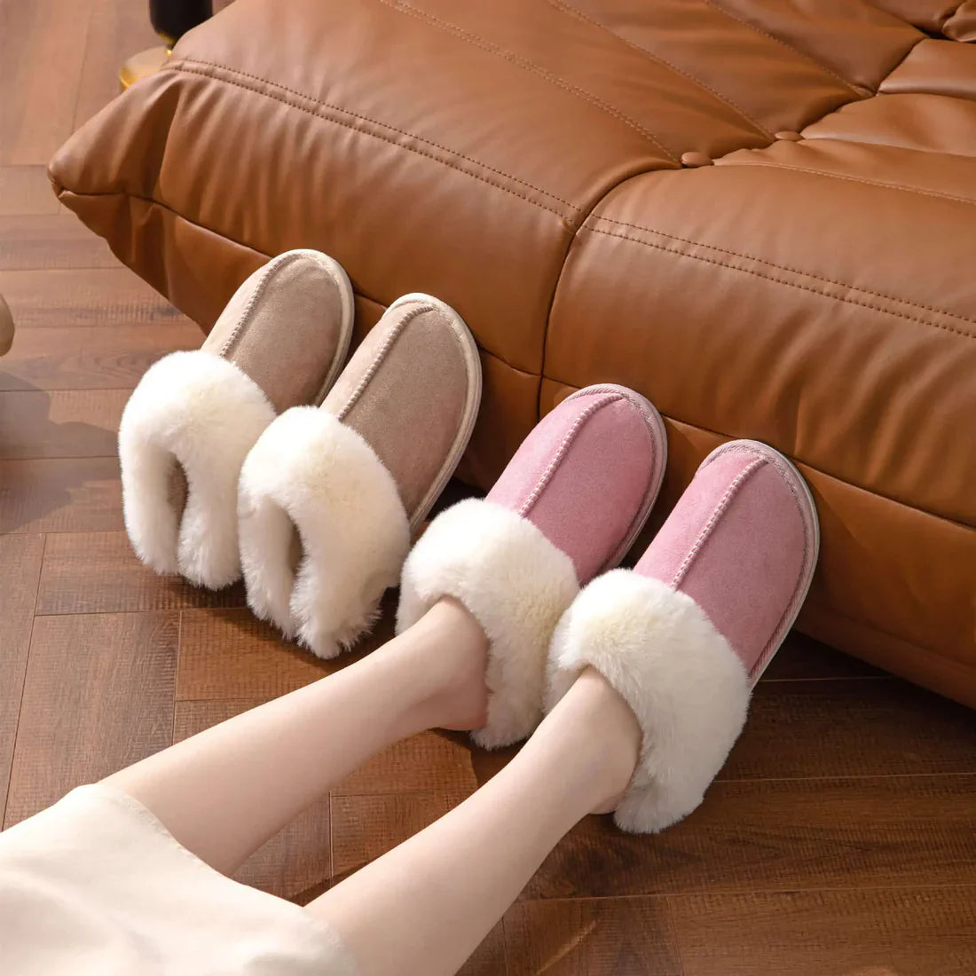 Leonie™ | Pantoufles d’hiver luxueuses pour femmes -(Jusqu'à -25 °C)