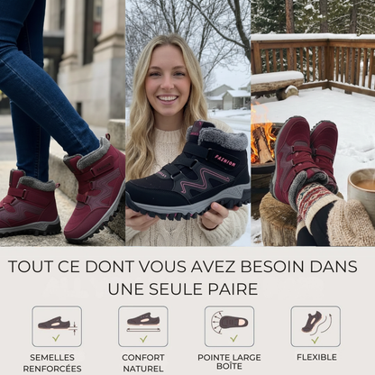 Redarck - Bottes orthopédiques pour femmes à haute adhérence (Jusqu'à -40 °C)